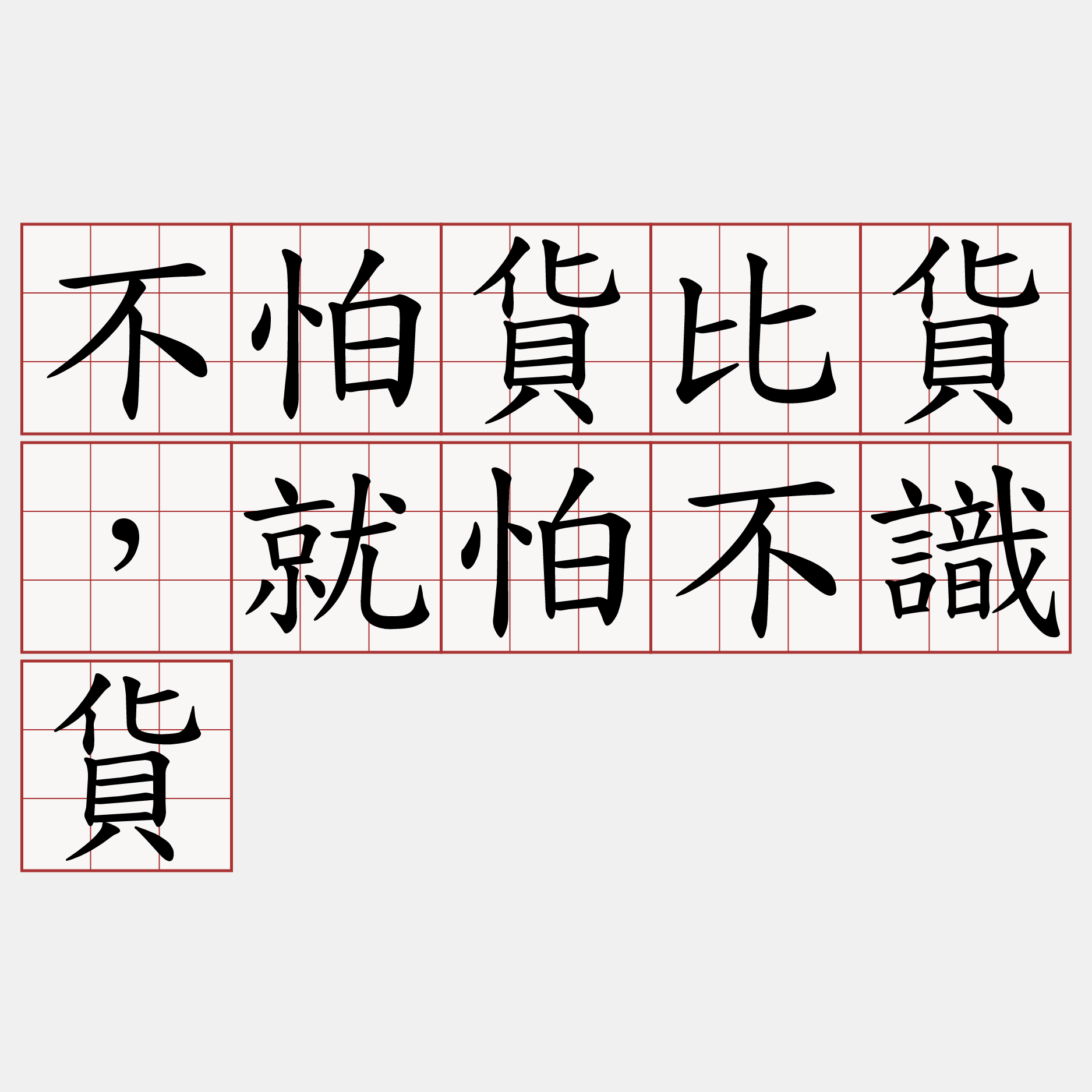 不怕貨比貨，就怕不識貨