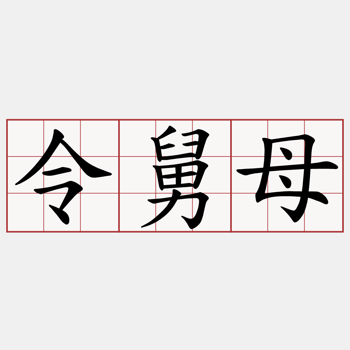 令舅母