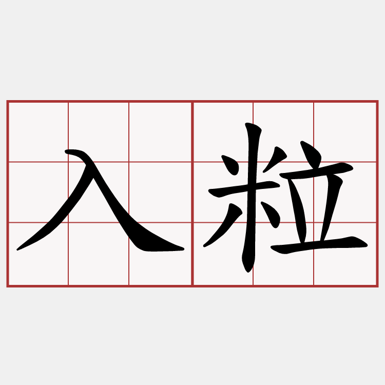 入粒