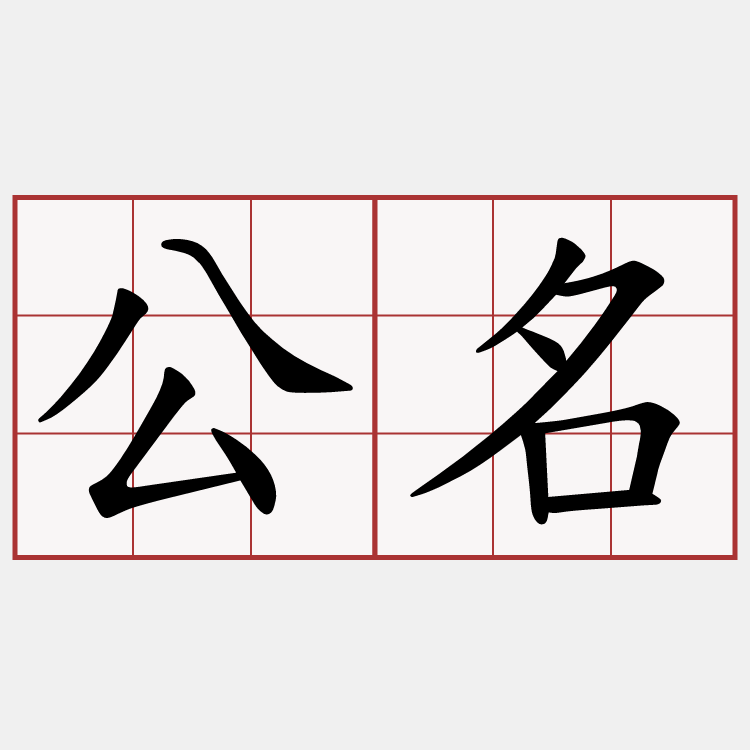 公名