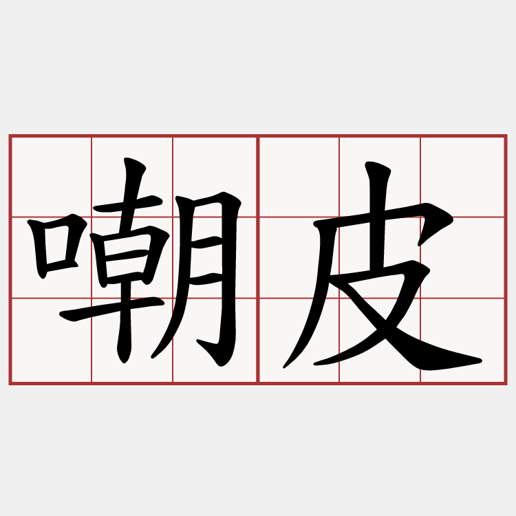嘲皮