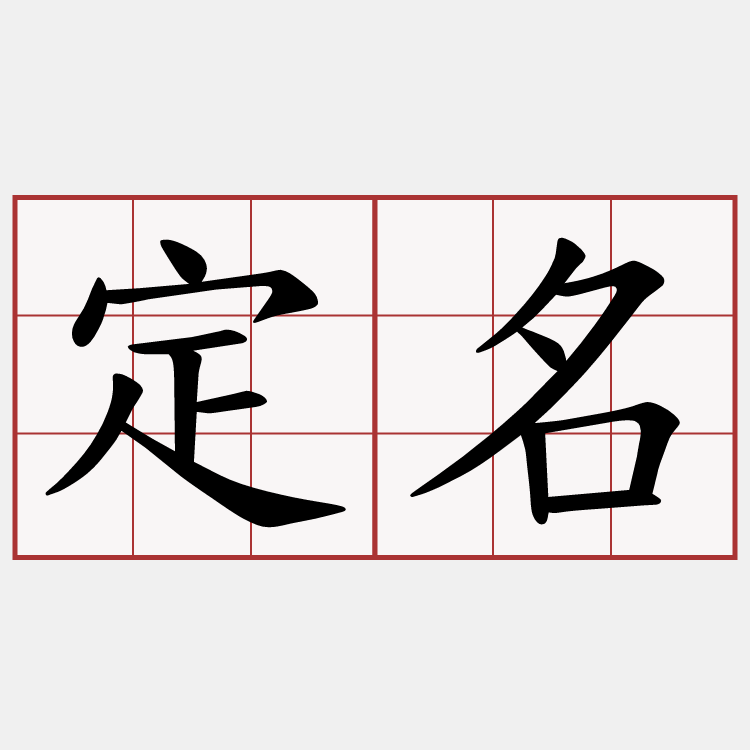 定名