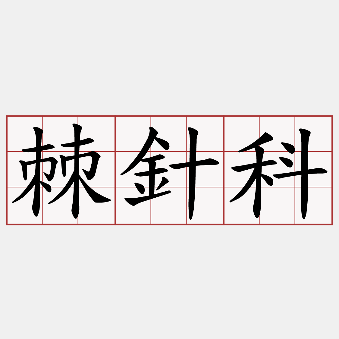 棘針科