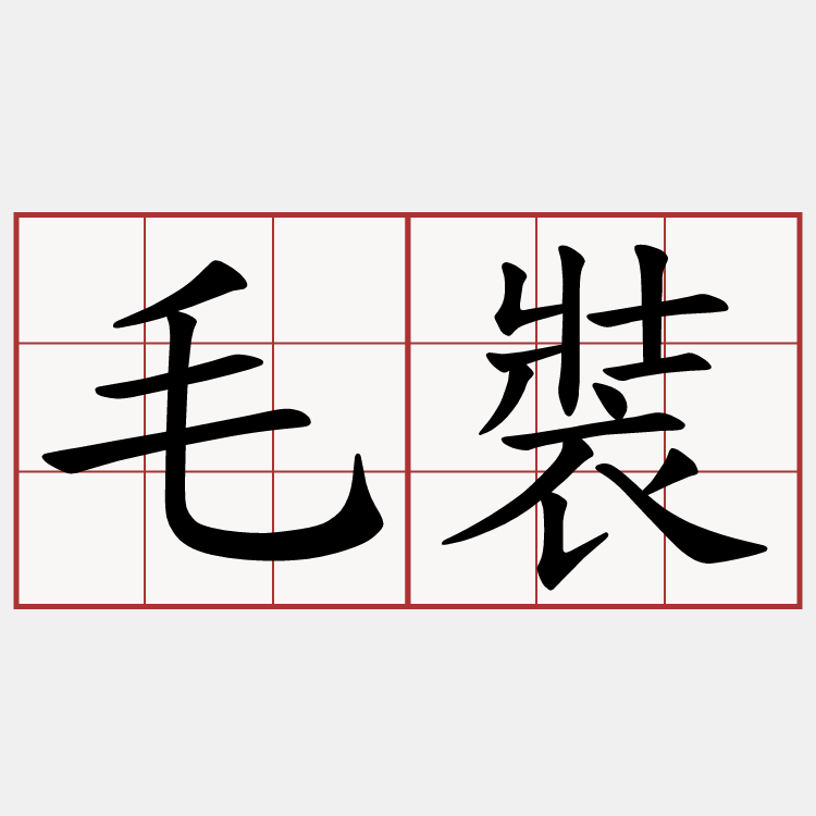 毛裝