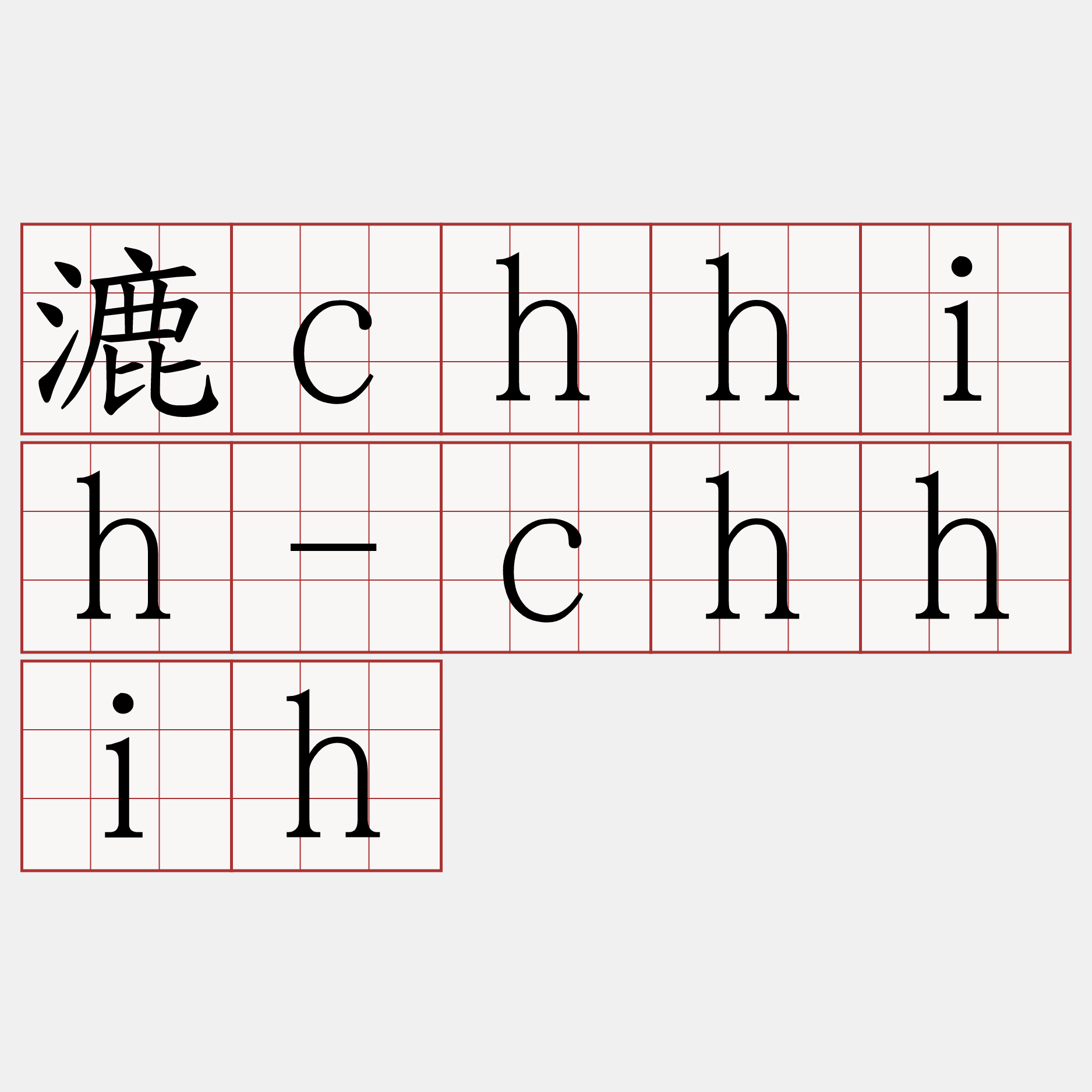 漉chhih-chhih