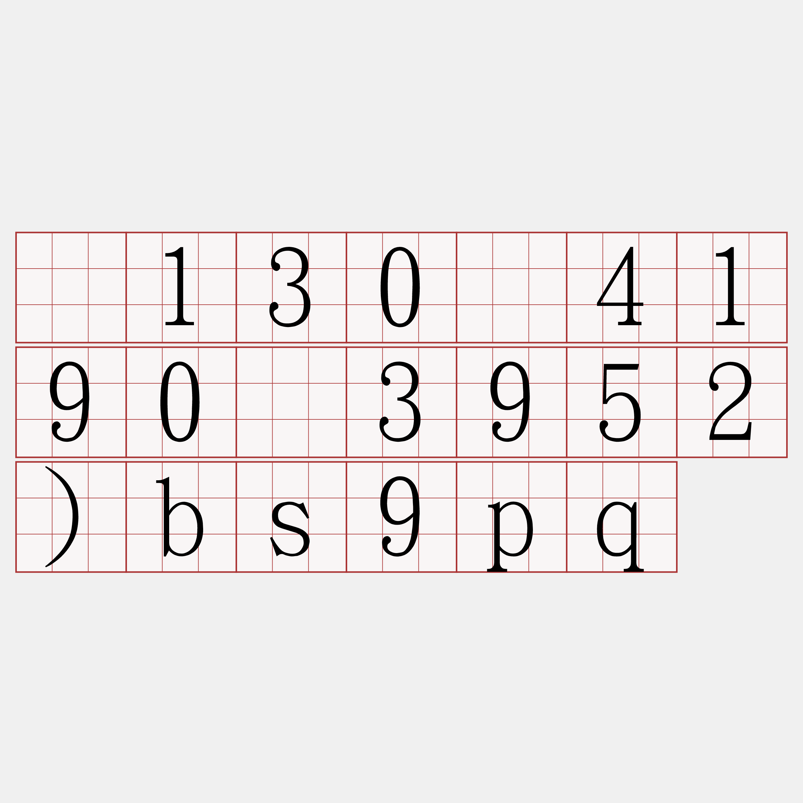 电130乄4190乄3952)bs9pq