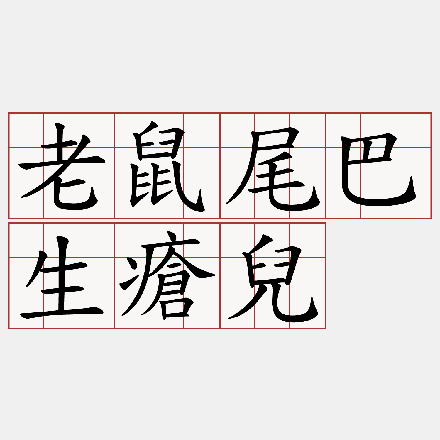 老鼠尾巴生瘡兒