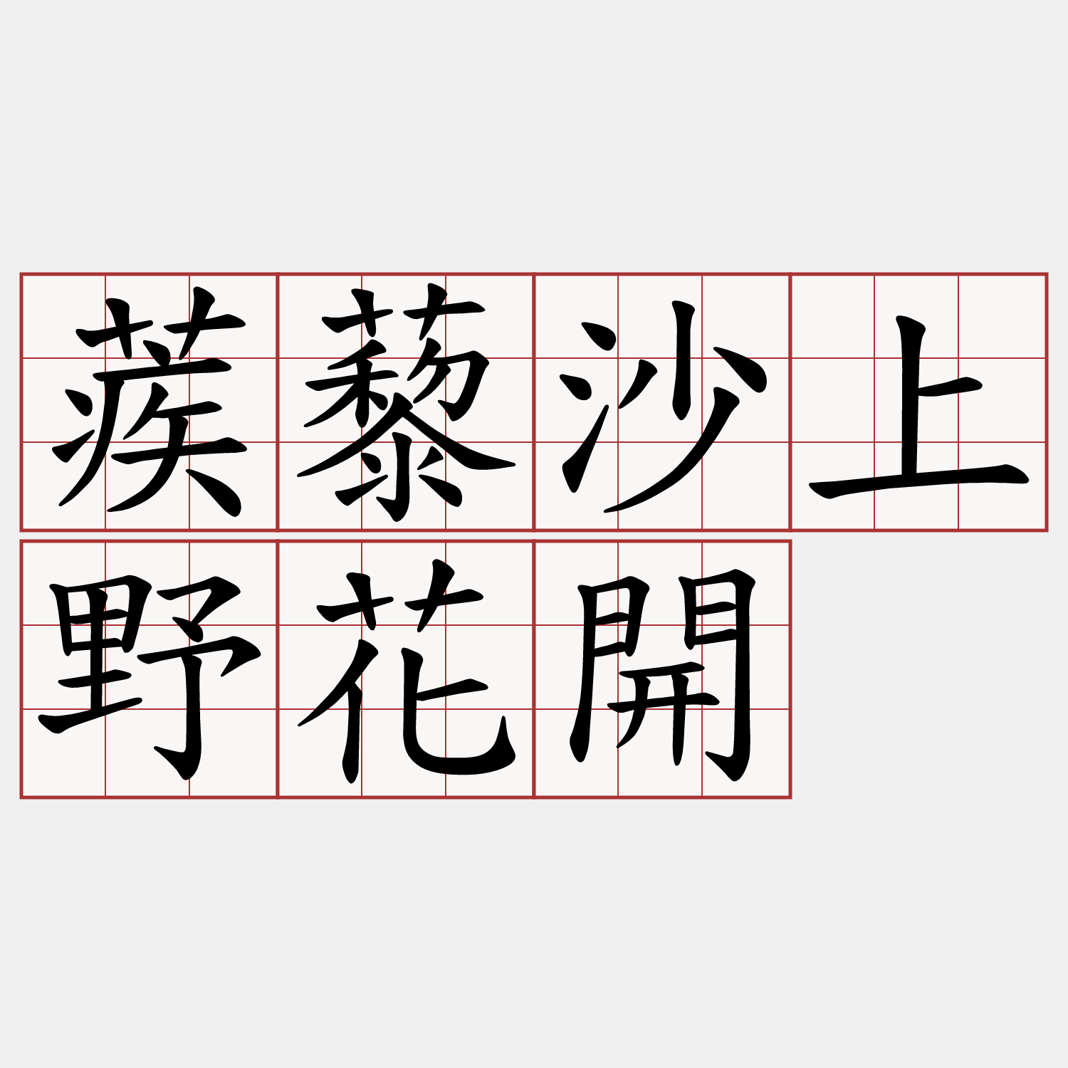 蒺藜沙上野花開